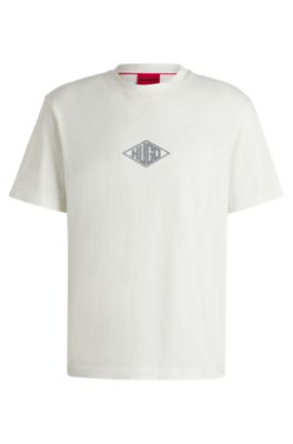 HUGO - Relaxed-fit T-shirt in cotton with embroidered logo