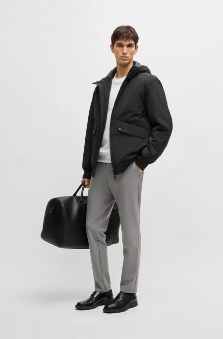 Water-repellent down jacket in a regular fit