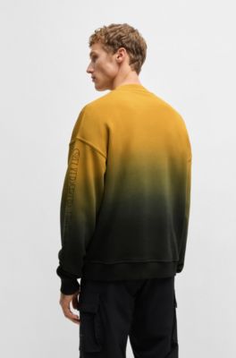 BOSS x NFL cotton sweatshirt with gold-tone embroidery