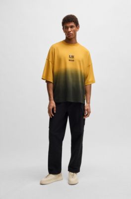 BOSS x NFL cotton T-shirt with gold-tone embroidery