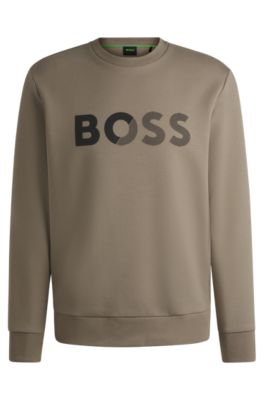 【Hugo Boss】Green Salbock ネック ロゴ スウェットシャツ ♪ Hugo Boss】Green Salbock ネック ロゴ スウェットシャツ
