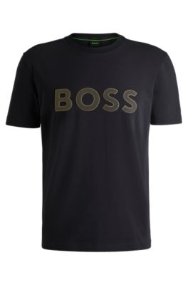 Tシャツ・カットソー BOSS Logo Patch Cotton T-Shirt Navy BOSS Logo T Shirt Navy | Mainline Menswear United States