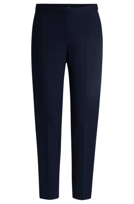 Regular-fit trousers with front crease