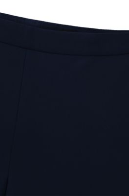 Pantalones regular fit con raya delantera, Azul oscuro