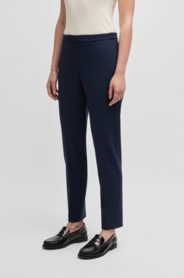 Regular-fit trousers with front crease