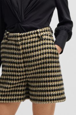 Relaxed-fit shorts tweed