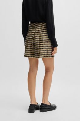 Relaxed-fit shorts in tweed, Patterned