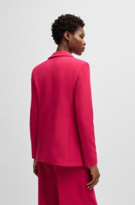 Fitted blazer in stretch fabric, Pink