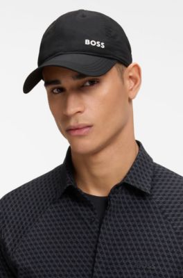 Gorra con logo y protecci&oacute;n UV, Negro