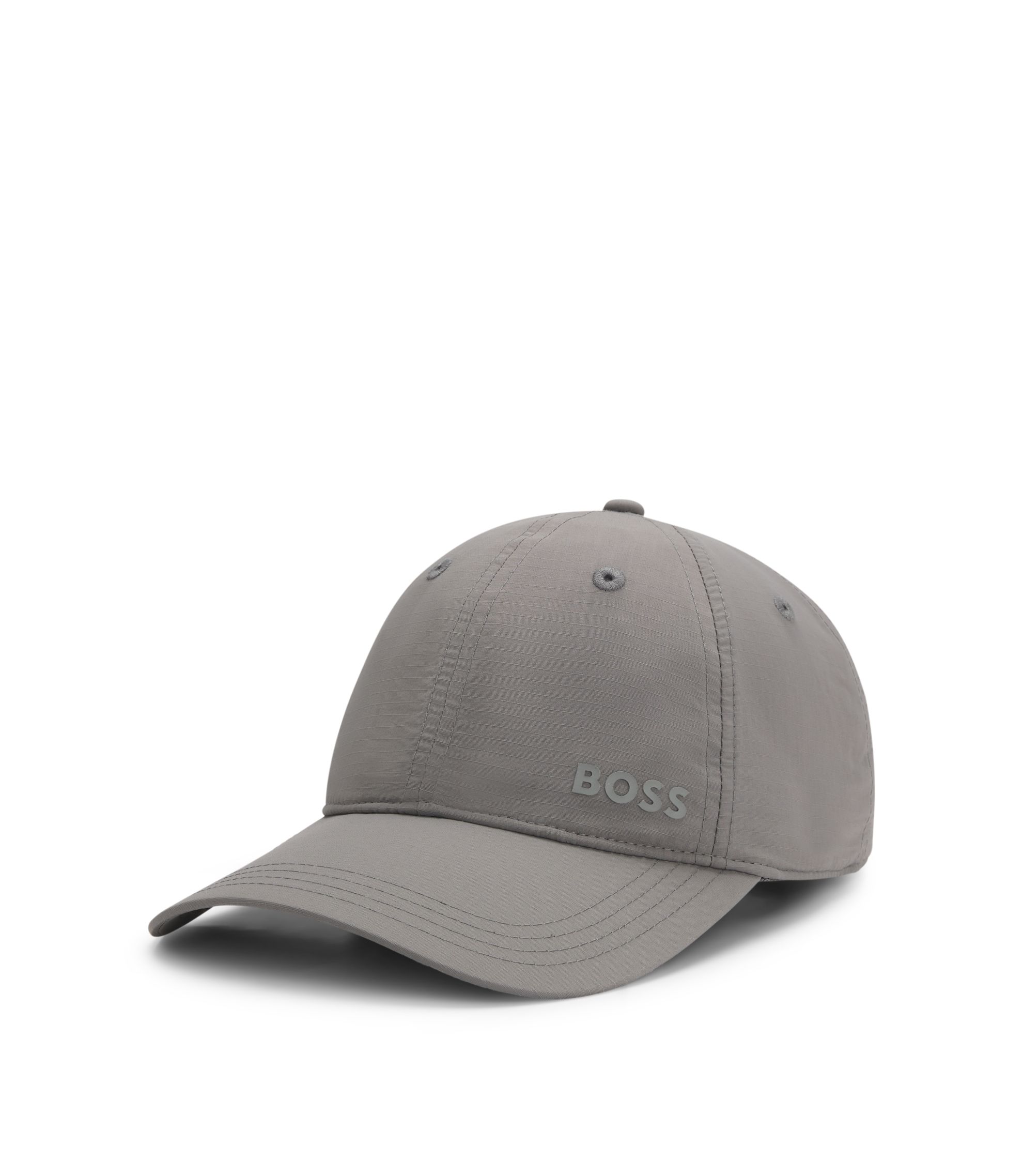 HUGO BOSS ロゴ入り グレー／ライトグレー BOSS - Logo cap with UV protection - Light Grey