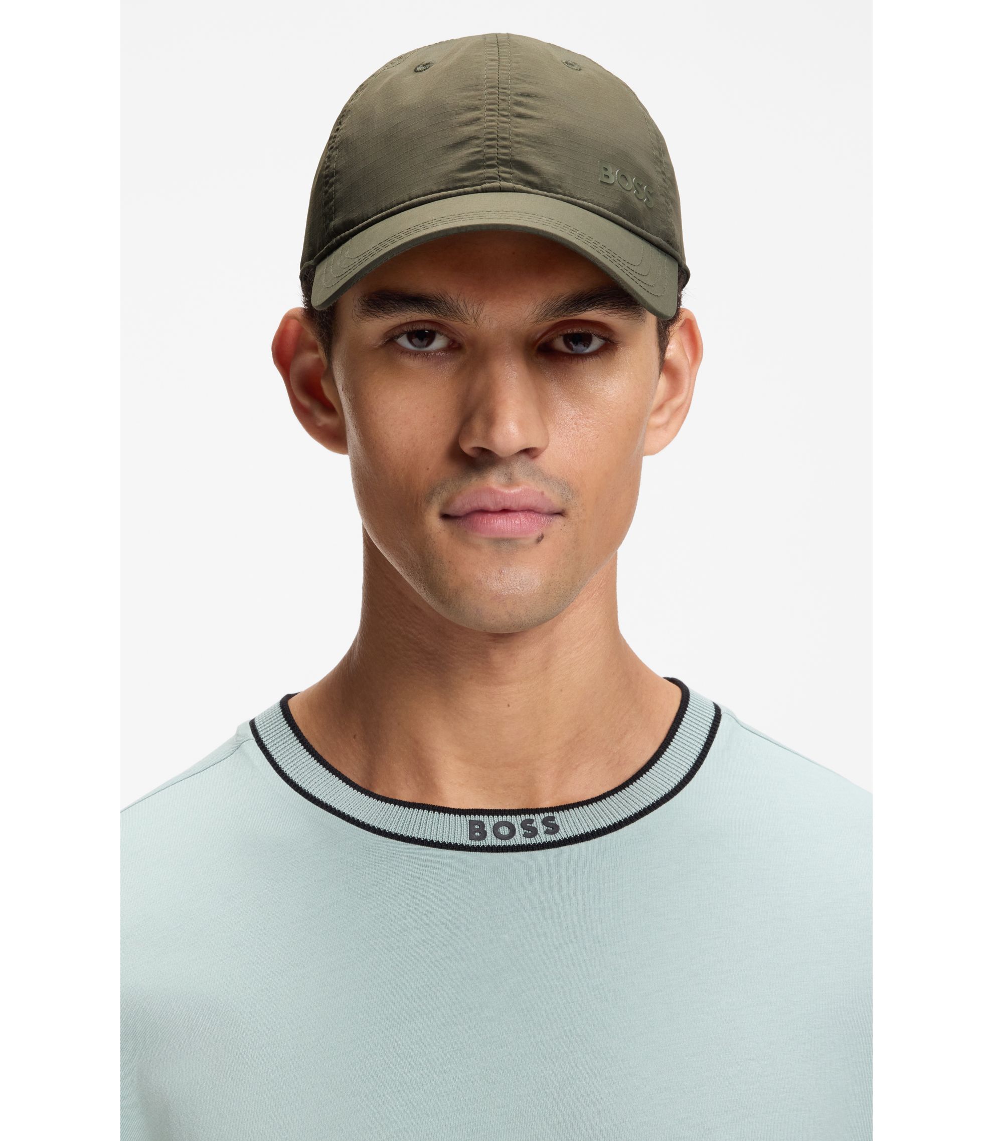 BOSS - Logo cap with UV protection - Khaki