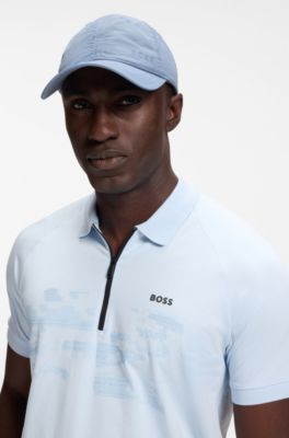Gorra con logo, Celeste