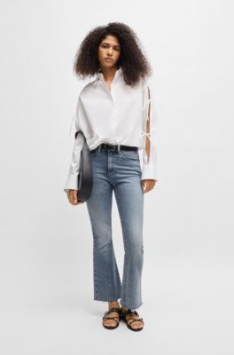 Jean Skinny en denim tr&egrave;s stretch bleu quartz, Bleu