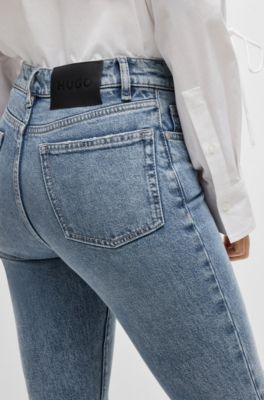 Jean Skinny en denim tr&egrave;s stretch bleu quartz, Bleu