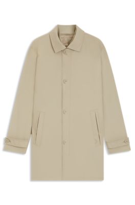 Travel-friendly stretch-softshell coat with detachable inner gilet, Light Beige