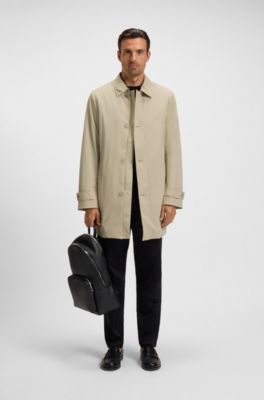 Travel-friendly stretch-softshell coat with detachable inner gilet, Light Beige