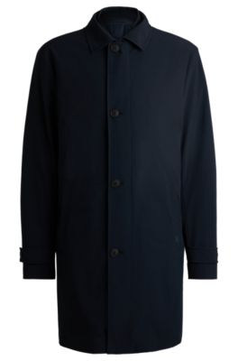 Travel-friendly stretch-softshell coat with detachable inner gilet