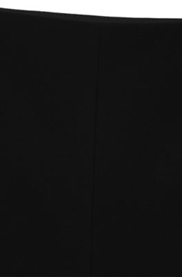 Flared leggings in stretch jersey, Black