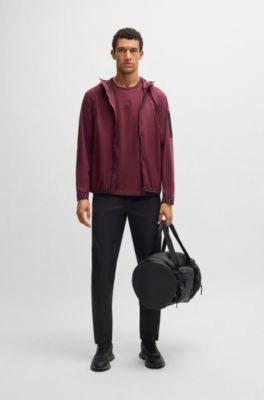 Stretch-cotton T-shirt with Double B monogram, Red