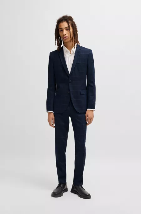 Extra-slim-fit suit trousers in performance-stretch cloth