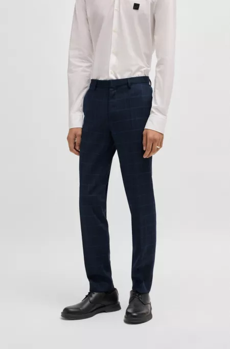 Extra-slim-fit suit trousers in performance-stretch cloth