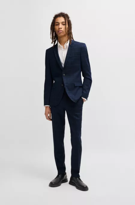 Extra-slim-fit suit jacket in performance-stretch cloth