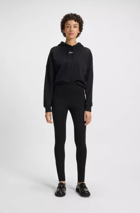 Front-cutline leggings in stretch jersey