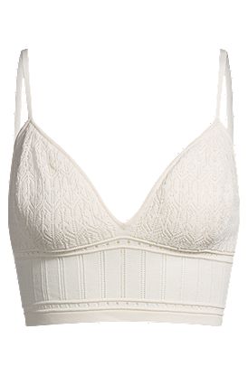 Haut en maille de tissu stretch aux structures mélangées