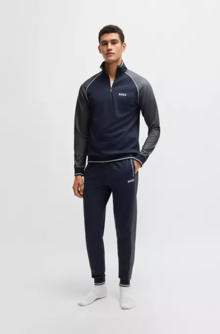 Tracksuit bottoms with contrast piping