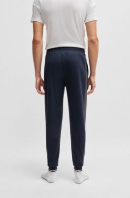 Tracksuit bottoms with contrast piping, Dark Blue