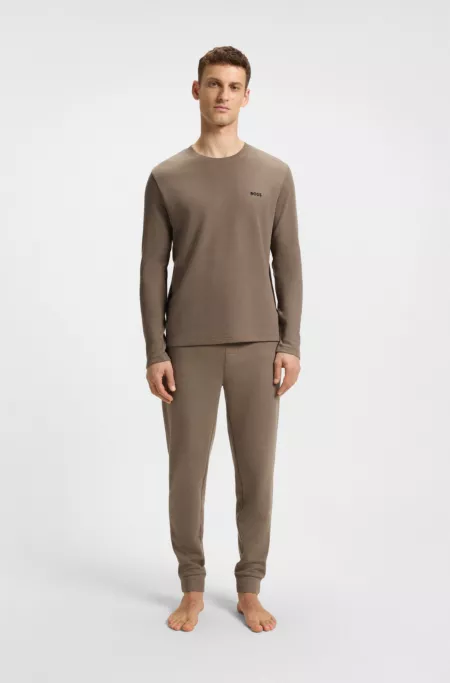 Ottoman pajama T-shirt with embroidered logo