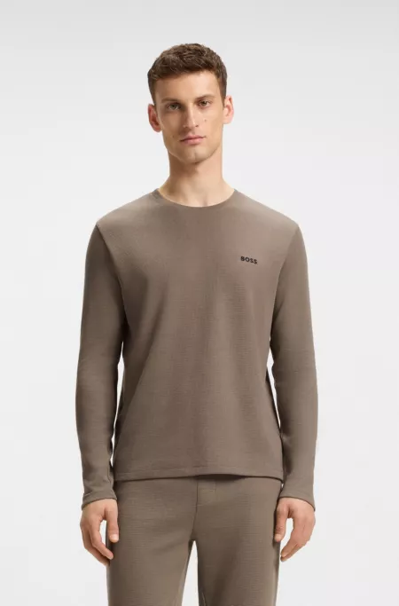 Ottoman pajama T-shirt with embroidered logo