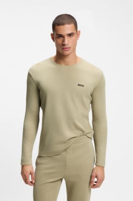 Ottoman pajama T-shirt with embroidered logo, Light Green