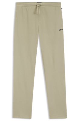 Pantalones de pijama de algod&oacute;n con logo bordado, Cal