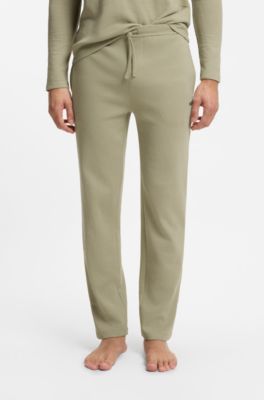 Pantalones de pijama de algod&oacute;n con logo bordado, Cal