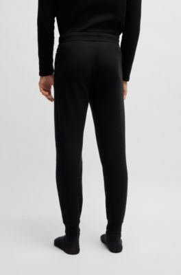 Waffle-structure pyjama bottoms a cotton blend