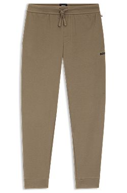 Pantalones de pijama de algodón con estructura de rejilla