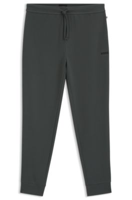 Pantalones de pijama de algod&oacute;n con estructura de rejilla, Cal