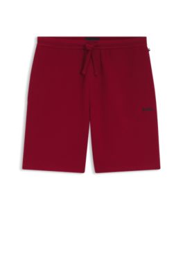 Waffle pajama shorts, Red