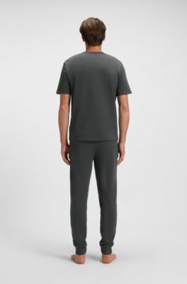 Camiseta de pijama en algod&oacute;n con logo bordado, Cal