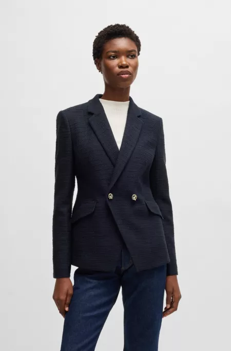 Slim-fit blazer in tweed