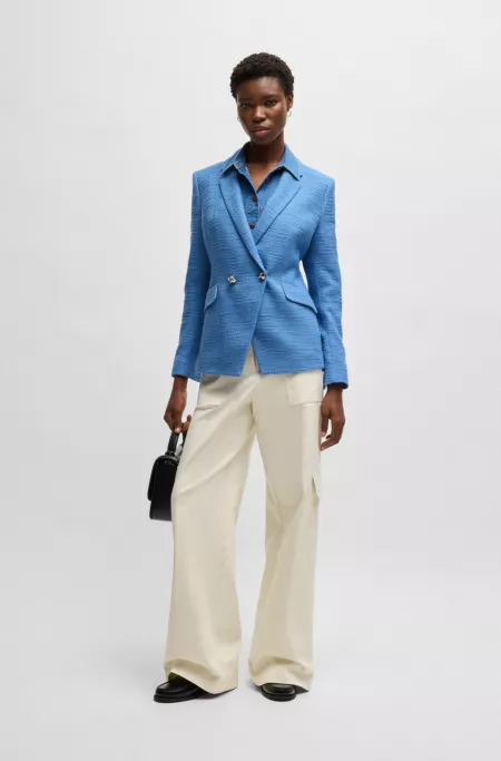 Slim-fit blazer in tweed