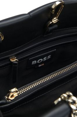 Quilted tote bag with Double B monogram, Black