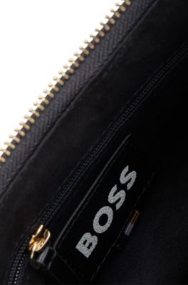 Quilted hobo bag with Double B monogram, Black