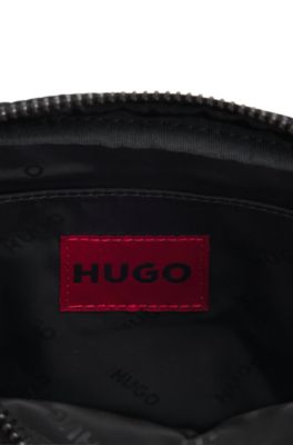 Reporter bag with stacked logo, Black