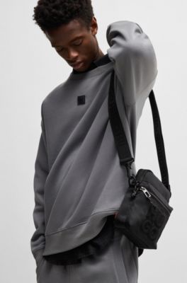 Reporter bag with stacked logo, Black