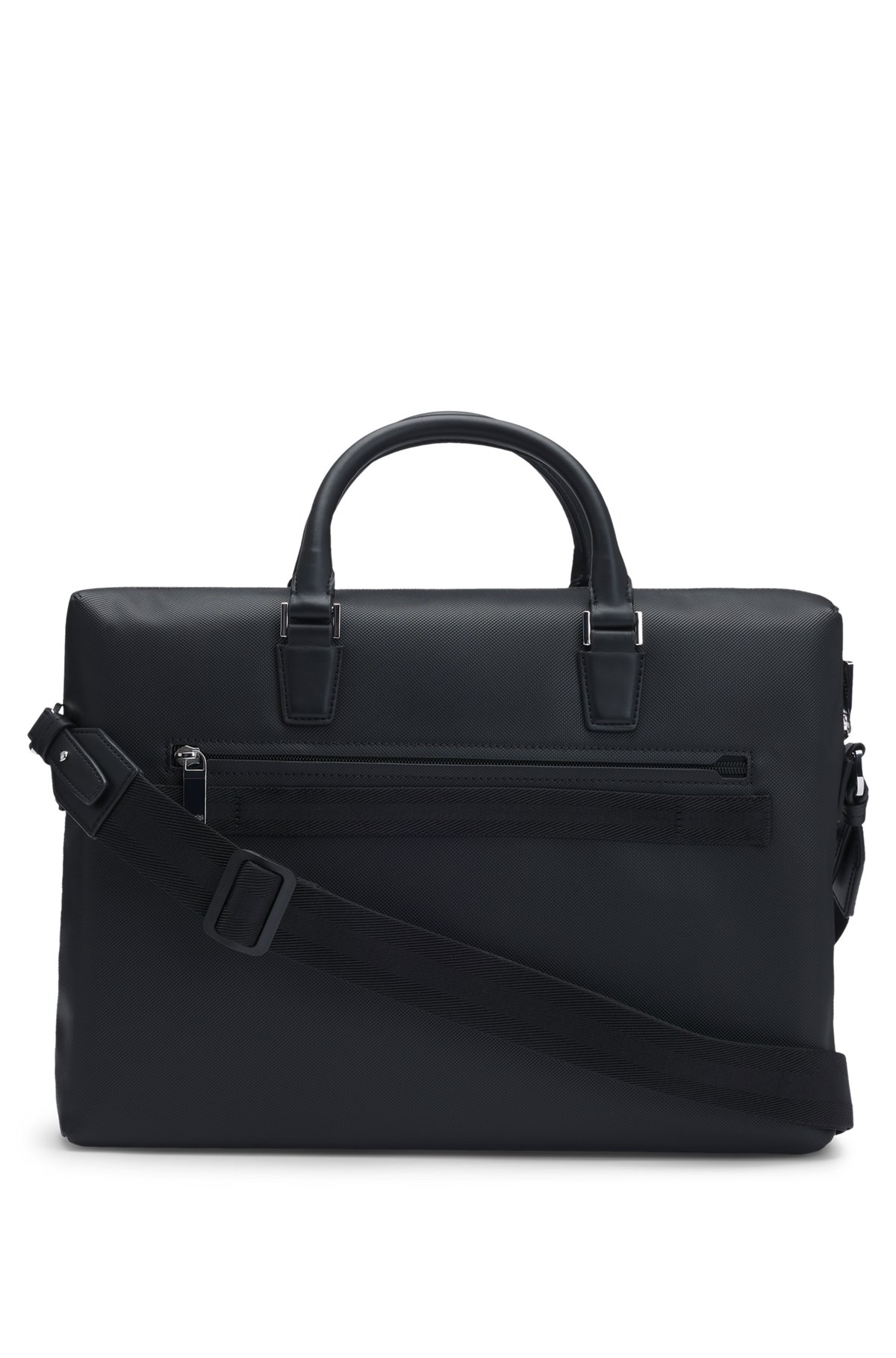 BOSS - Textured document case with hardware trims - Black BOSS - Textured document case with hardware trims - Black