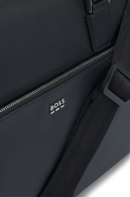 BOSS - Textured document case with hardware trims - Black