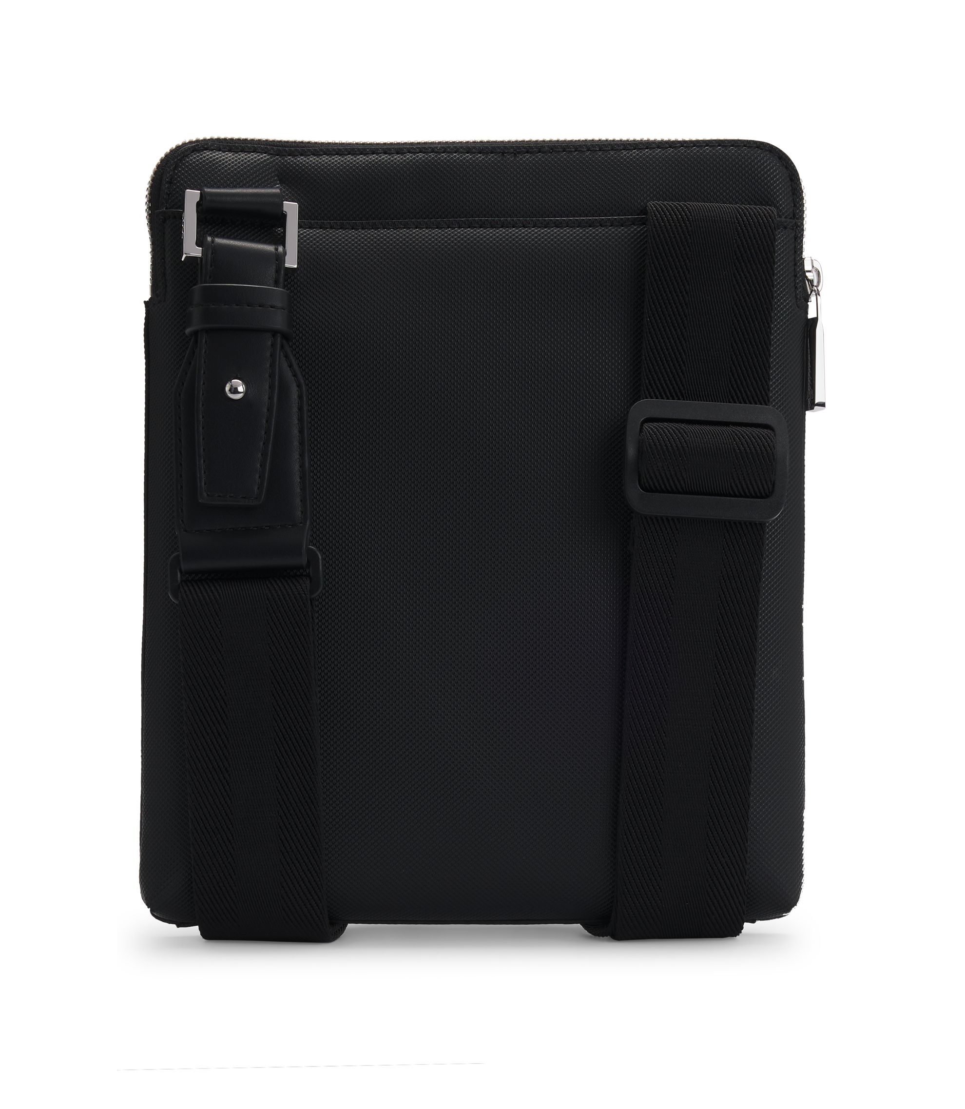 BOSS - Textured envelope bag with logo hardware - Black