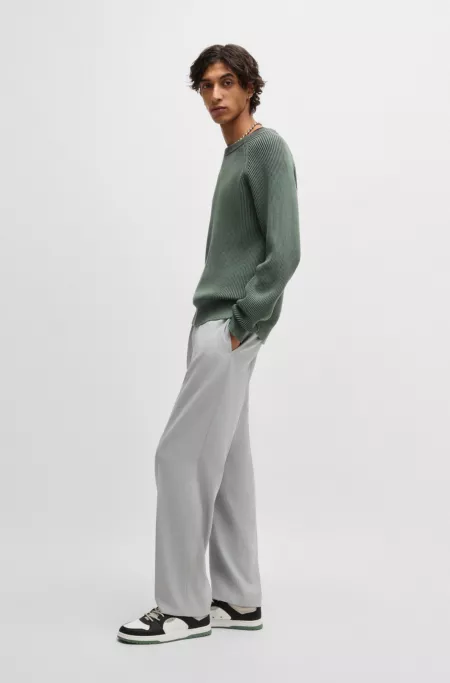 Mixed-material trainers with ripstop and faux suede